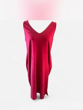 Isabel Maternity XXL Red V Neck Dress - NWT